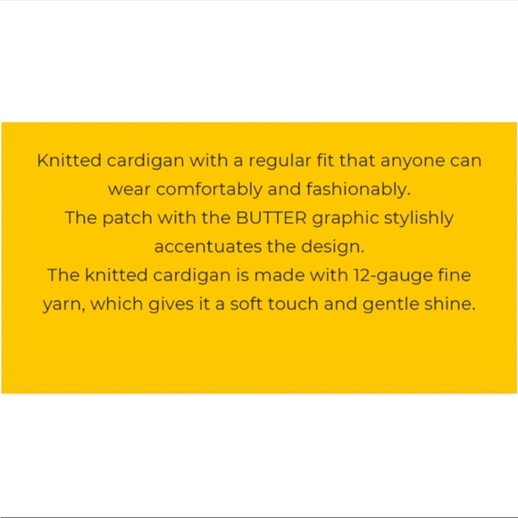 BTS BUTTER BLACK CARDIGAN SZ M - BNWT (THIS LISTING IS FOR THE CARDIGAN ONLY!) - Picture 8 of 9